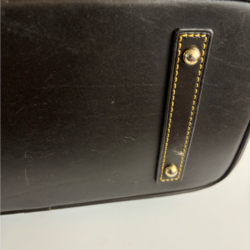 Dooney & Bourke Croc-Patterned Leather Shoulder Bag with Gold Toned Hardware - Picture 12 of 15